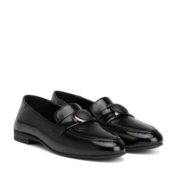 Siyah Hakiki Rugan Deri Kadın Loafer - K26S1AY68882-A07 - 2
