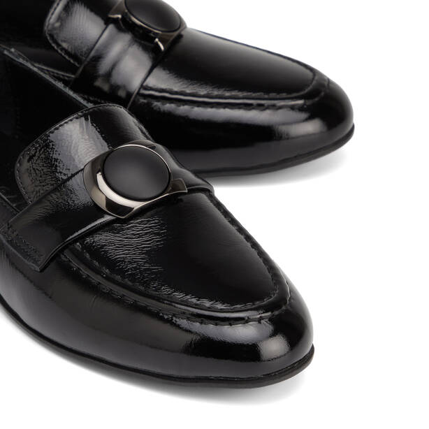 Siyah Hakiki Rugan Deri Kadın Loafer - K26S1AY68882-A07 - 3