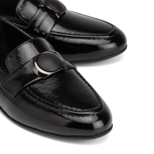 Siyah Hakiki Rugan Deri Kadın Loafer - K26S1AY68882-A07 - 3