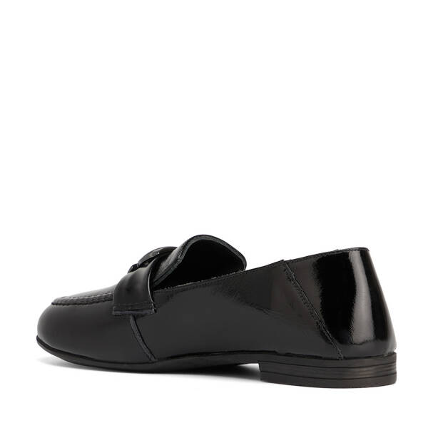 Siyah Hakiki Rugan Deri Kadın Loafer - K26S1AY68882-A07 - 4