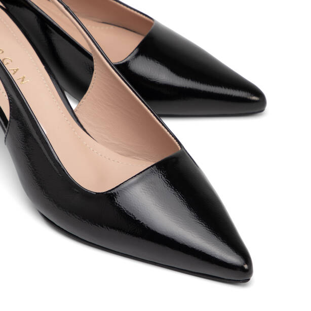 Siyah Hakiki Rugan Deri Kadın Stiletto - K26Y1AY68391-A07 - Tergan