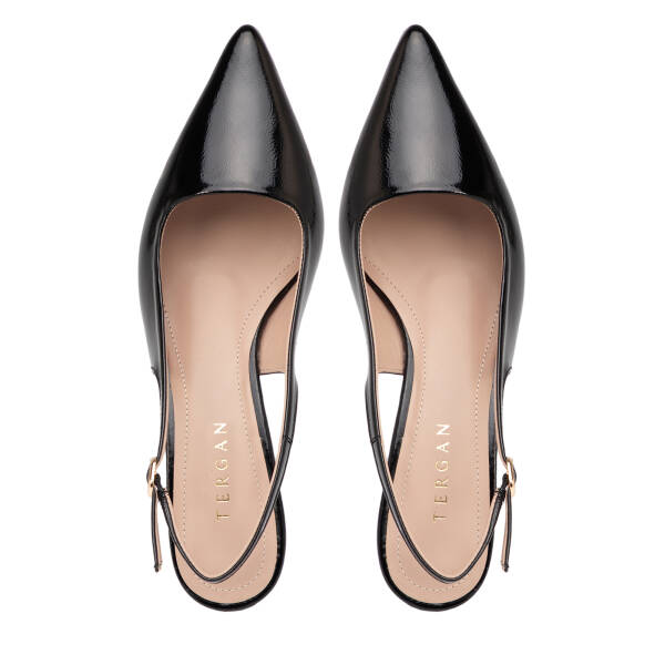 Siyah Hakiki Rugan Deri Kadın Stiletto - K26Y1AY68391-A07 - 5