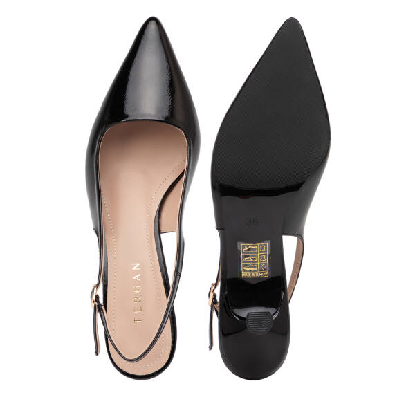 Siyah Hakiki Rugan Deri Kadın Stiletto - K26Y1AY68391-A07 - 6