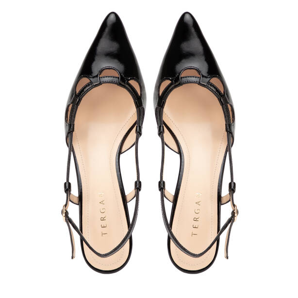 Siyah Hakiki Rugan Deri Kadın Stiletto - K26Y1AY68394-A07 - 5