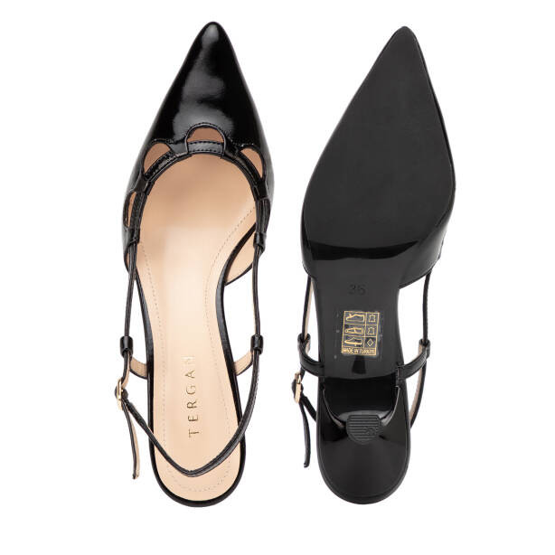 Siyah Hakiki Rugan Deri Kadın Stiletto - K26Y1AY68394-A07 - 6