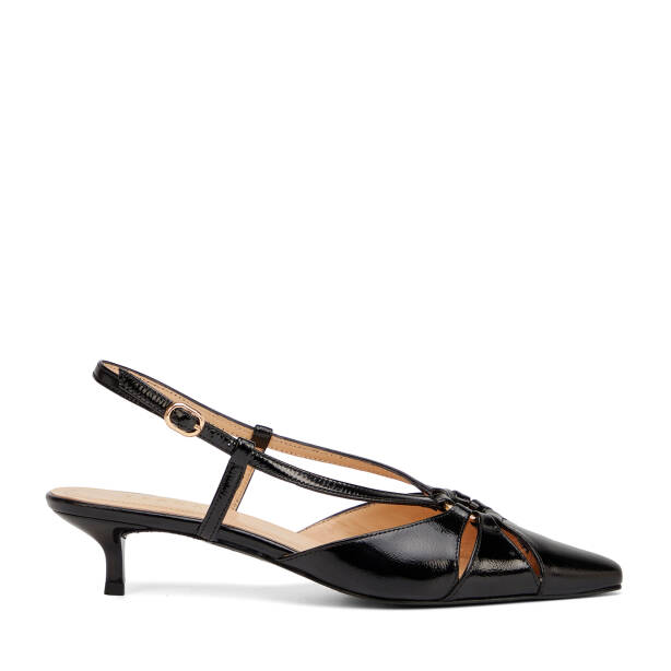Siyah Hakiki Rugan Deri Kadın Stiletto - K26Y1AY68396-A07 