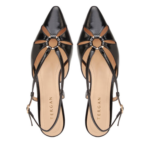 Siyah Hakiki Rugan Deri Kadın Stiletto - K26Y1AY68396-A07 - 5