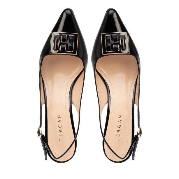 Siyah Hakiki Rugan Deri Kadın Stiletto - K26Y1AY68397-A07 - 5