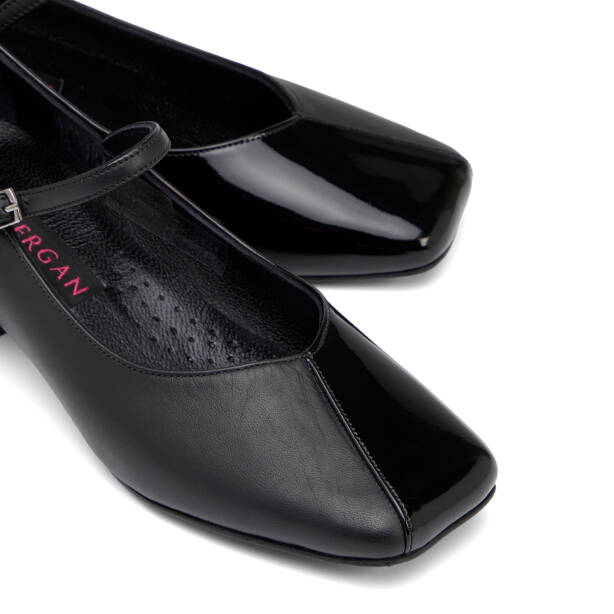 Siyah Hakiki Rugan Deri Kadın Topuklu Ayakkabı - K26I1AY68498-A07 - 3