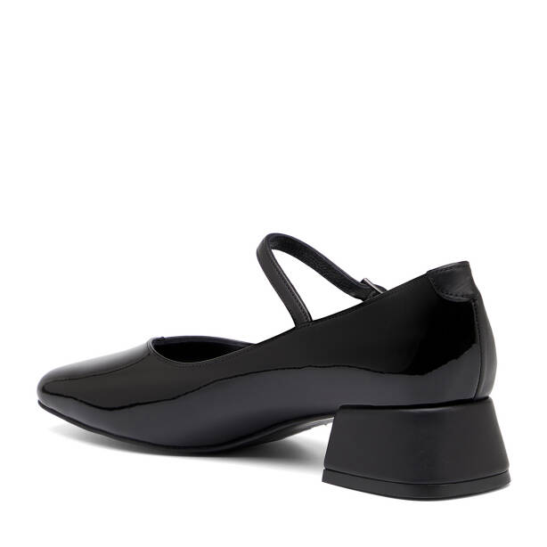 Siyah Hakiki Rugan Deri Kadın Topuklu Ayakkabı - K26I1AY68498-A07 - 4