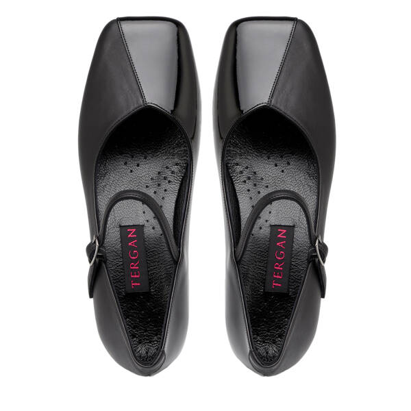 Siyah Hakiki Rugan Deri Kadın Topuklu Ayakkabı - K26I1AY68498-A07 - 5