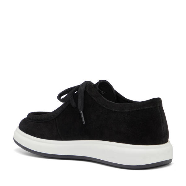 Siyah Hakiki Süet Deri Erkek Casual Ayakkabı - E26I1AY57693-A01 - 4