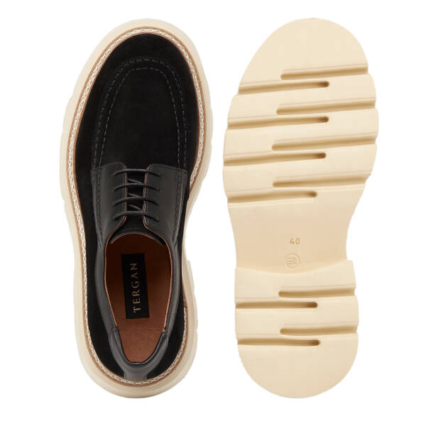 Siyah Hakiki Süet Deri Erkek Klasik Ayakkabı - E25I1AY57170-A01 - 6