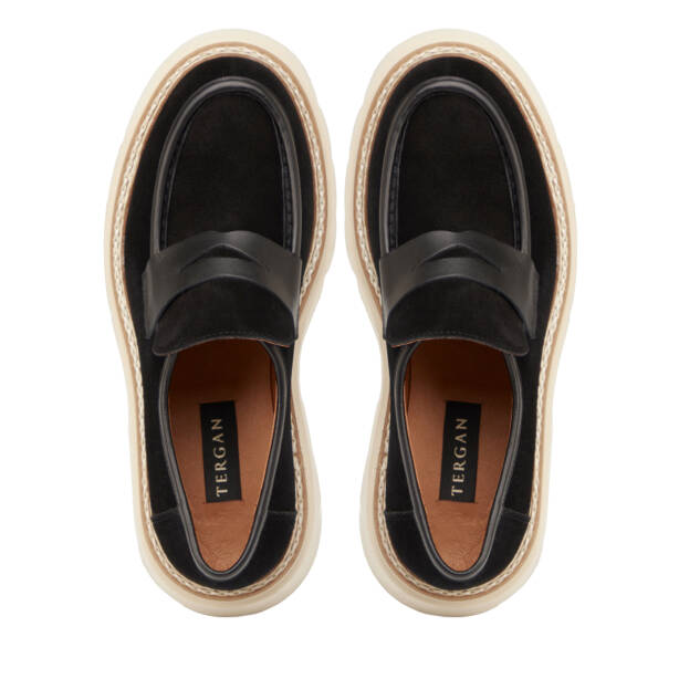 Siyah Hakiki Süet Deri Erkek Loafer - E25I1AY57171-A01 - 5
