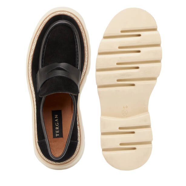 Siyah Hakiki Süet Deri Erkek Loafer - E25I1AY57171-A01 - 6
