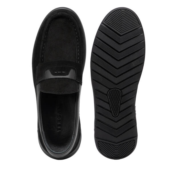 Siyah Hakiki Süet Deri Erkek Loafer - E26I1AY57631-A01 - 6