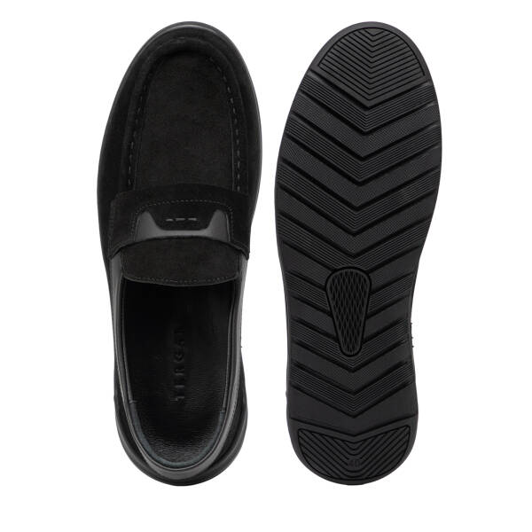 Siyah Hakiki Süet Deri Erkek Loafer - E26I1AY57631-A01 - 6
