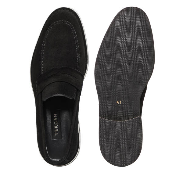 Siyah Hakiki Süet Deri Erkek Loafer - E26I1AY57683-A01 - 6