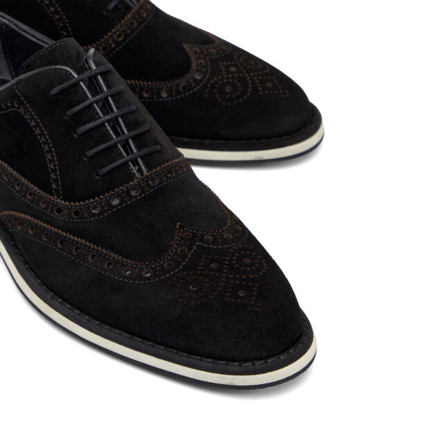 Siyah Hakiki Süet Deri Erkek Loafer - E26I1AY57684-A01 - 3