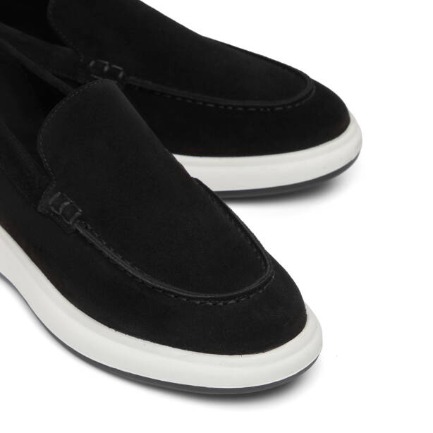 Siyah Hakiki Süet Deri Erkek Loafer - E26I1AY57694-A01 - 3