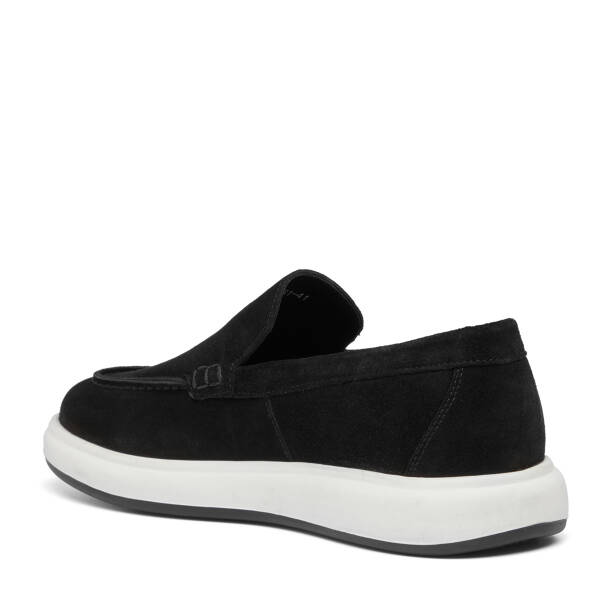 Siyah Hakiki Süet Deri Erkek Loafer - E26I1AY57694-A01 - 4