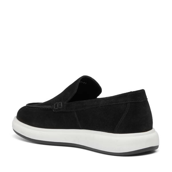 Siyah Hakiki Süet Deri Erkek Loafer - E26I1AY57694-A01 - 4