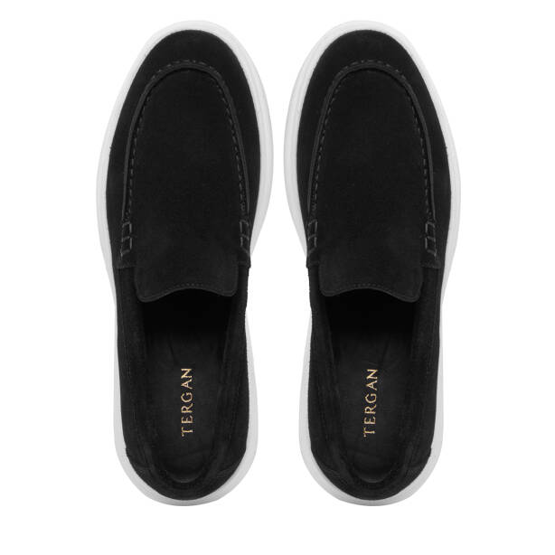 Siyah Hakiki Süet Deri Erkek Loafer - E26I1AY57694-A01 - 5