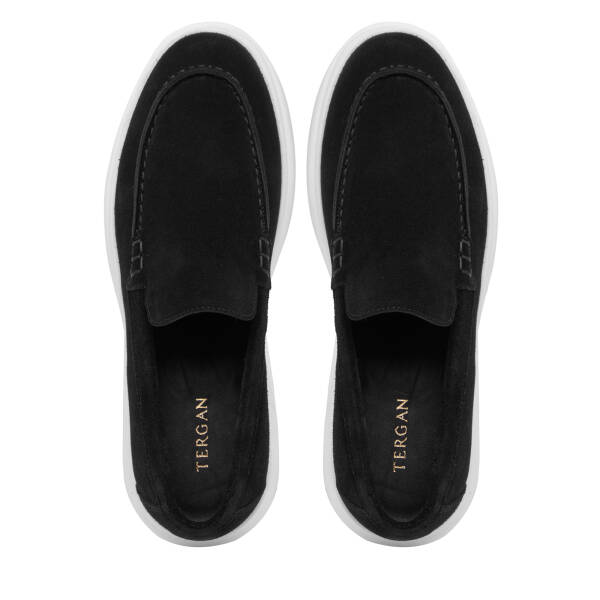 Siyah Hakiki Süet Deri Erkek Loafer - E26I1AY57694-A01 - 5