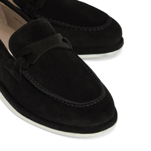 Siyah Hakiki Süet Deri Erkek Loafer - E26I1AY57701-A01 - 3