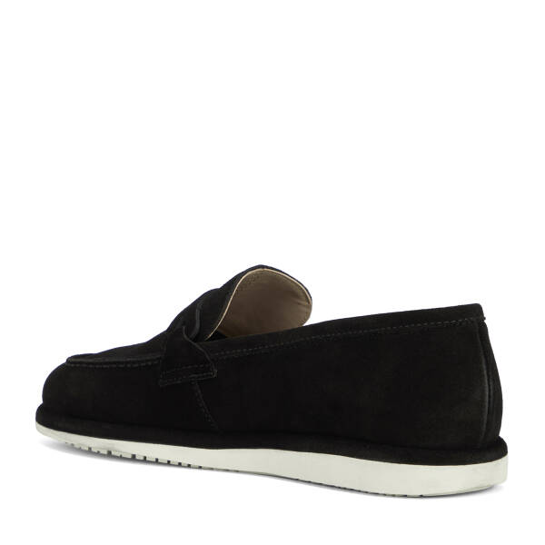 Siyah Hakiki Süet Deri Erkek Loafer - E26I1AY57701-A01 - 4