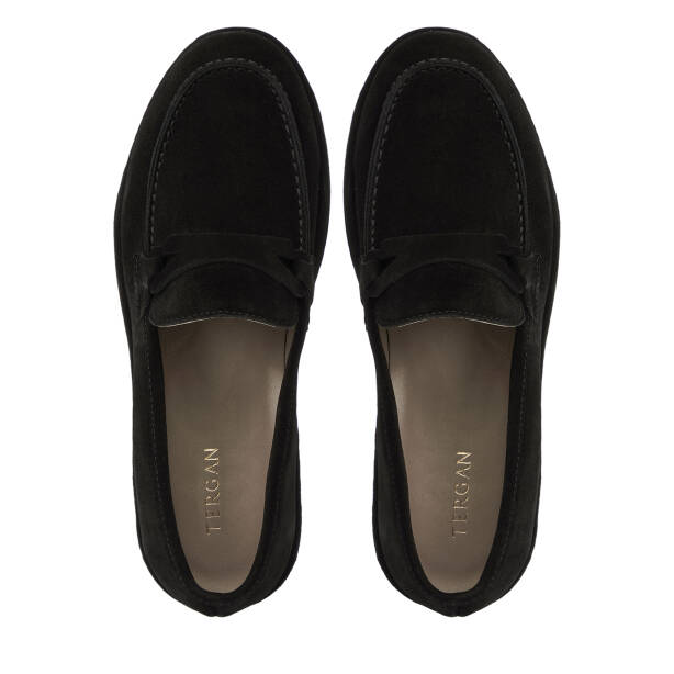 Siyah Hakiki Süet Deri Erkek Loafer - E26I1AY57701-A01 - 5