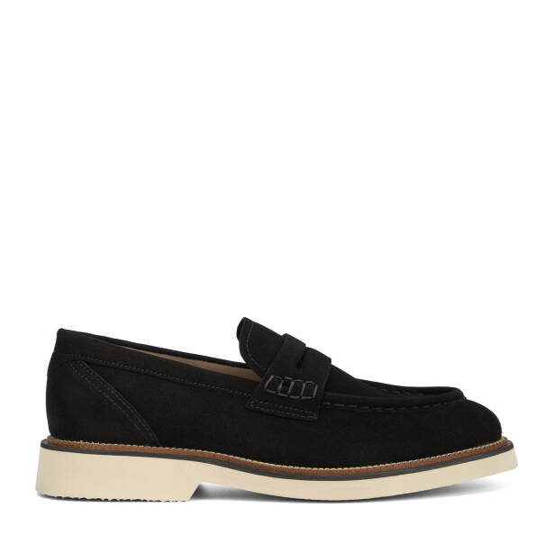 Siyah Hakiki Süet Deri Erkek Loafer - E26I1AY57703-A01 - 1