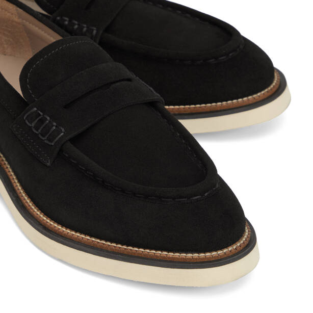 Siyah Hakiki Süet Deri Erkek Loafer - E26I1AY57703-A01 - 3