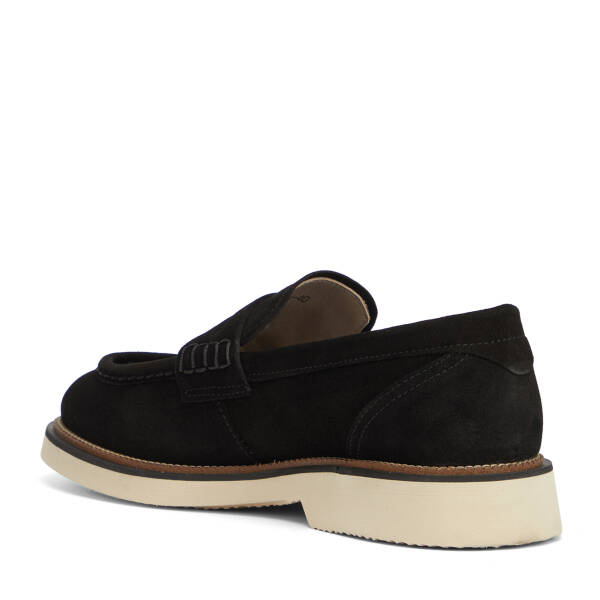 Siyah Hakiki Süet Deri Erkek Loafer - E26I1AY57703-A01 - 4