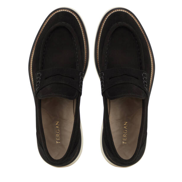 Siyah Hakiki Süet Deri Erkek Loafer - E26I1AY57703-A01 - 5