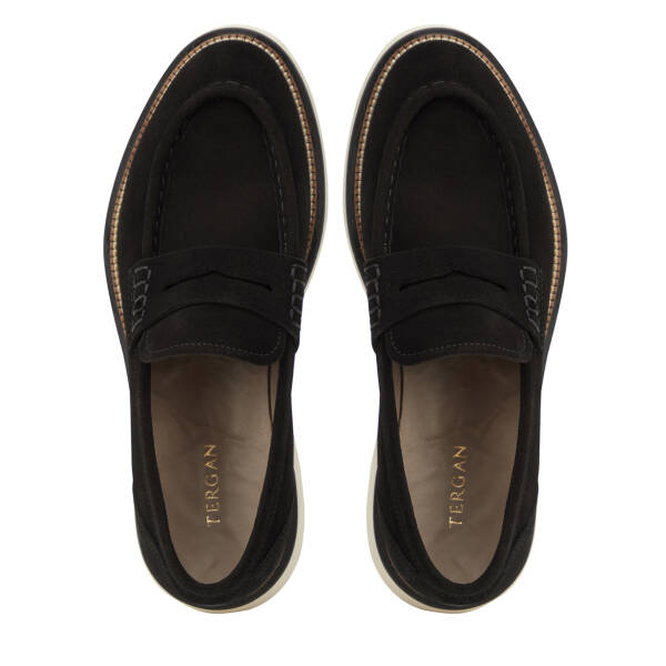 Siyah Hakiki Süet Deri Erkek Loafer - E26I1AY57703-A01 - 5
