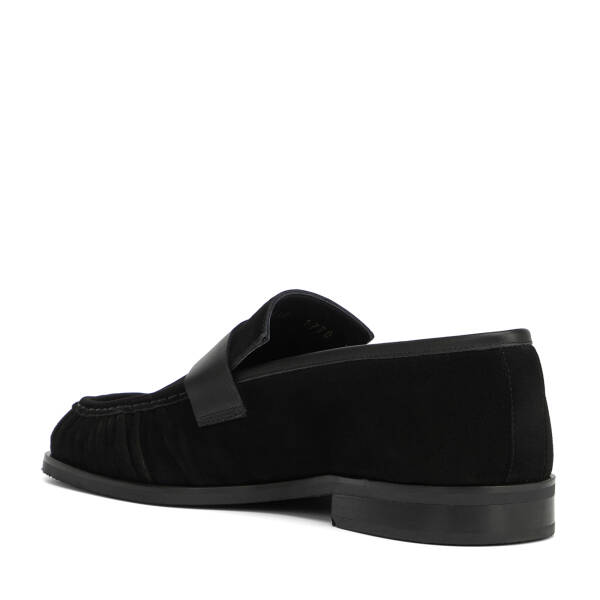 Siyah Hakiki Süet Deri Erkek Loafer - E26I1AY57714-A01 - 4