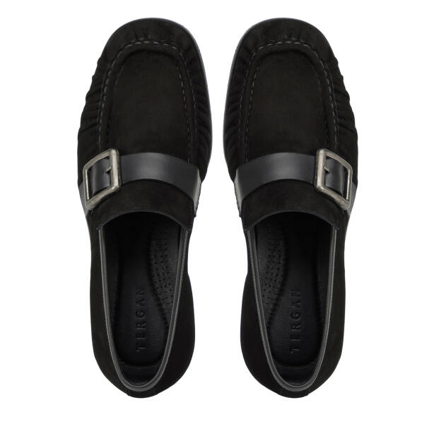 Siyah Hakiki Süet Deri Erkek Loafer - E26I1AY57714-A01 - 5