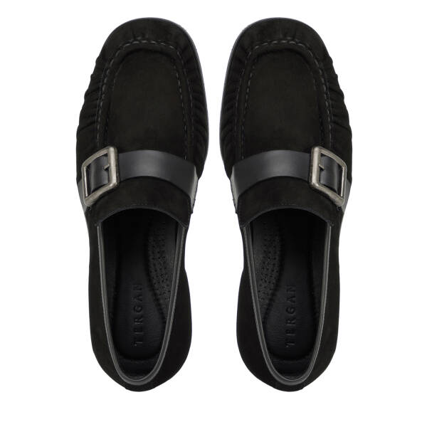 Siyah Hakiki Süet Deri Erkek Loafer - E26I1AY57714-A01 - 5