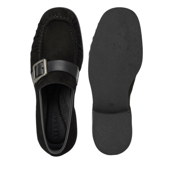 Siyah Hakiki Süet Deri Erkek Loafer - E26I1AY57714-A01 - 6