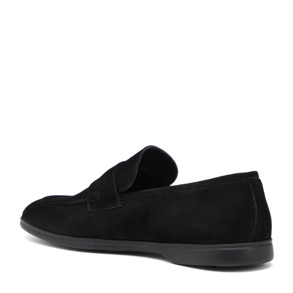 Siyah Hakiki Süet Deri Erkek Loafer - E26I1AY57715-A01 - 4