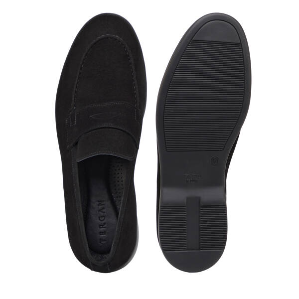 Siyah Hakiki Süet Deri Erkek Loafer - E26I1AY57715-A01 - 6
