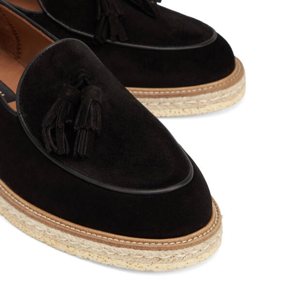 Siyah Hakiki Süet Deri Erkek Loafer - E26I1AY57721-A01 - 3