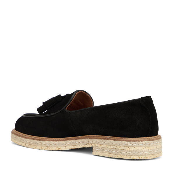 Siyah Hakiki Süet Deri Erkek Loafer - E26I1AY57721-A01 - 4