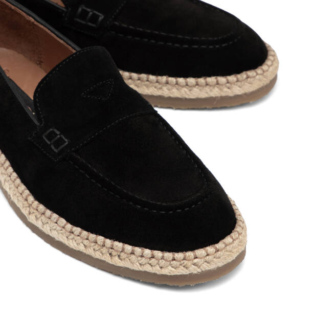 Siyah Hakiki Süet Deri Erkek Loafer - E26I1AY57722-A01 - 3