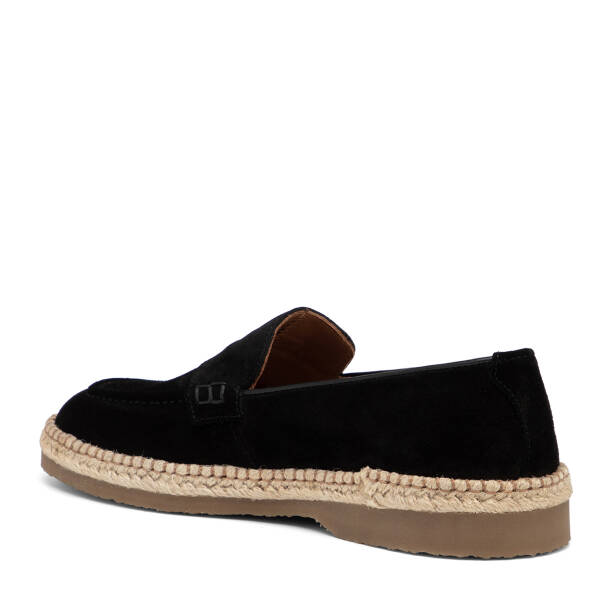 Siyah Hakiki Süet Deri Erkek Loafer - E26I1AY57722-A01 - 4