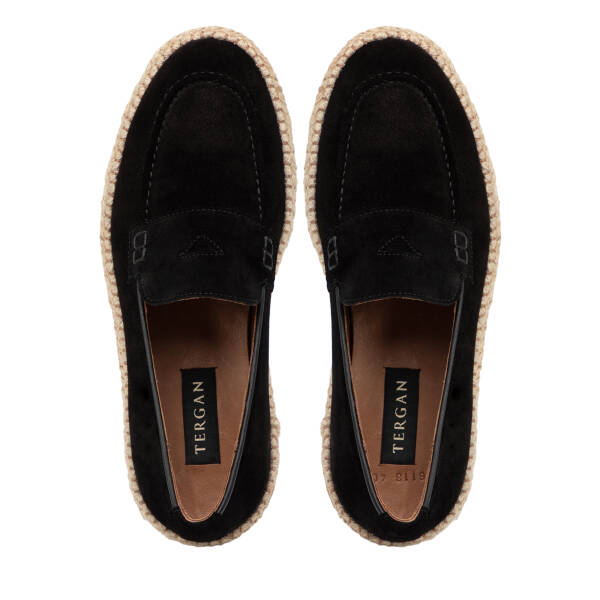 Siyah Hakiki Süet Deri Erkek Loafer - E26I1AY57722-A01 - 5