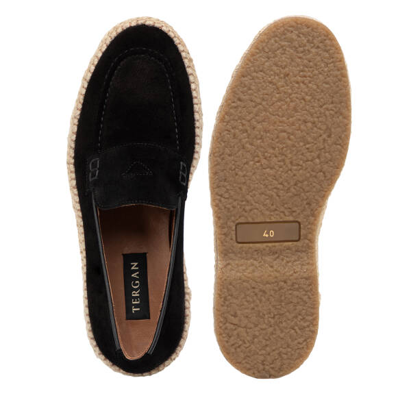 Siyah Hakiki Süet Deri Erkek Loafer - E26I1AY57722-A01 - 6