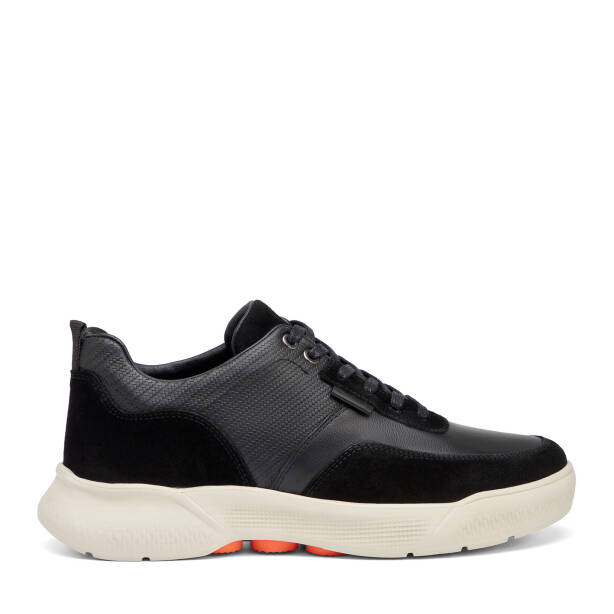 Siyah Hakiki Süet Deri Erkek Sneaker - E26I1AY57585-W19 