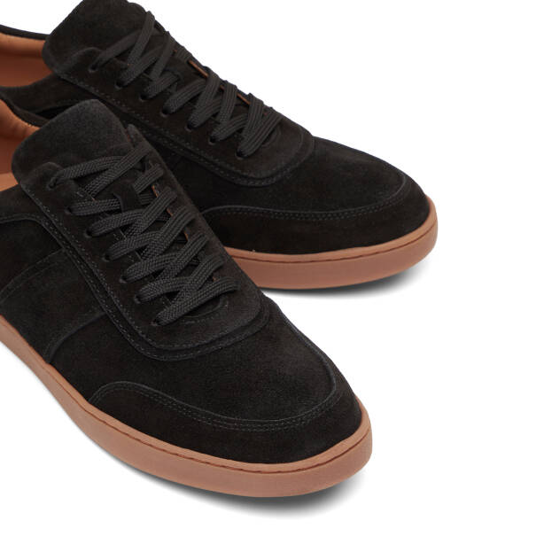 Siyah Hakiki Süet Deri Erkek Sneaker - E26I1AY57622-A01 - 3